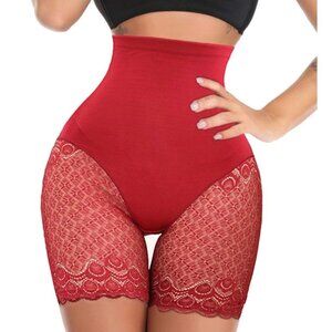 Butt Lifter Body Shaper Shorts Red lace Faja Size XXL